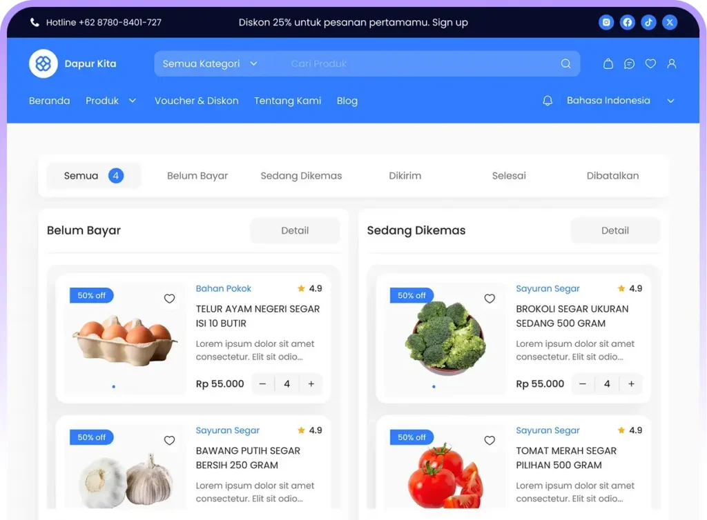 Website E-Commerce